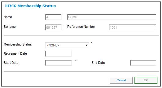 Membership Status (Client Membership Details)